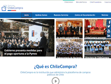 Tablet Screenshot of chilecompra.cl