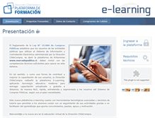 Tablet Screenshot of elearning.chilecompra.cl
